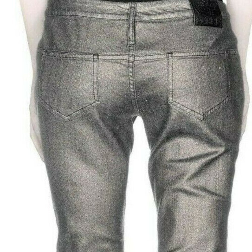 GianFranco Ferre Gunmetal Nightclub Runway Jean